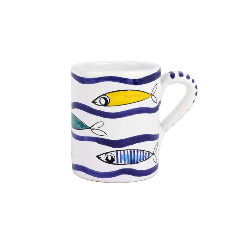 Pesce Pazzo Multicolor Swimming Fish Mug