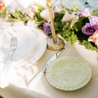 Pietra Fiori Pistachio Canape Plate