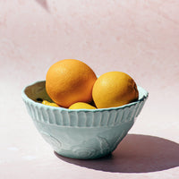 Pietra Fiori Aqua Serving Bowl
