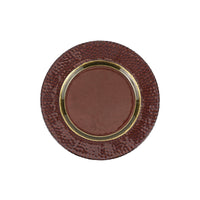Pelli Glass Brown Salad Plate