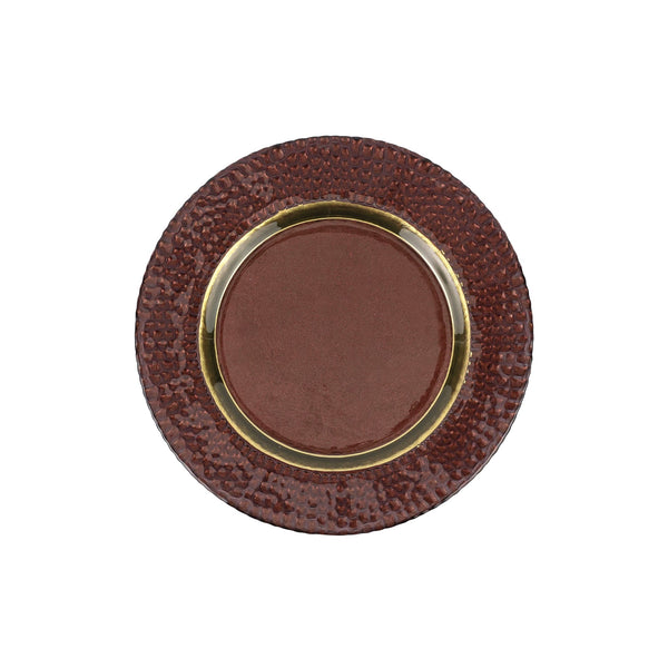 Pelli Glass Brown Salad Plate