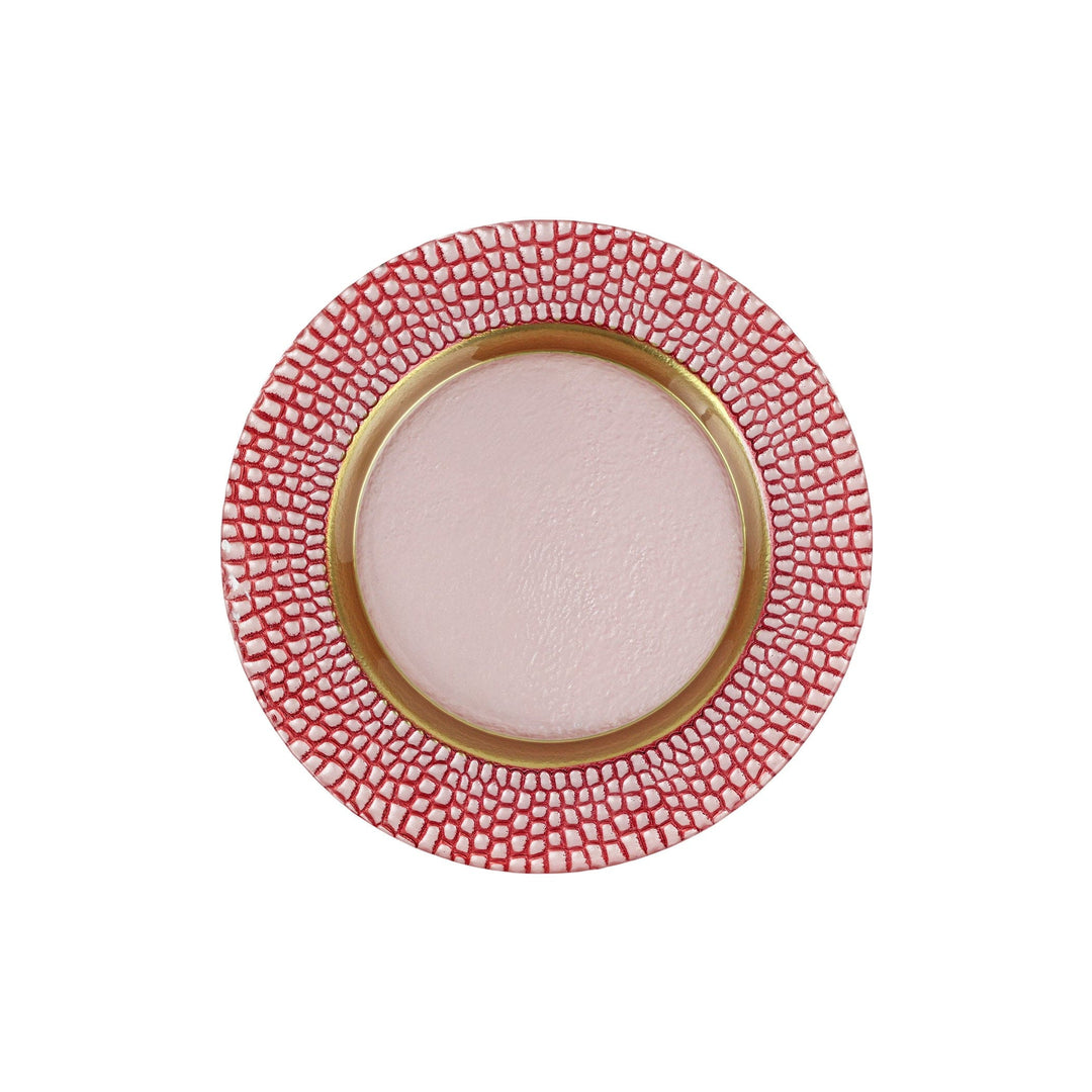 Pelli Glass Pink Salad Plate