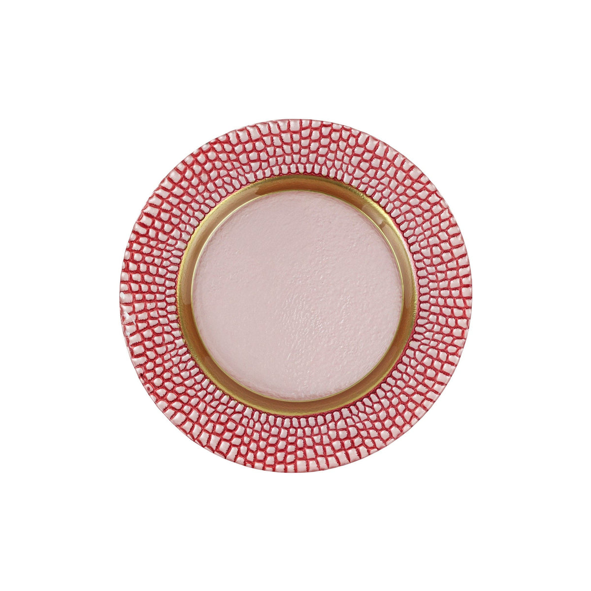 Pelli Glass Pink Salad Plate