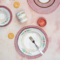 Pelli Glass Pink Salad Plate