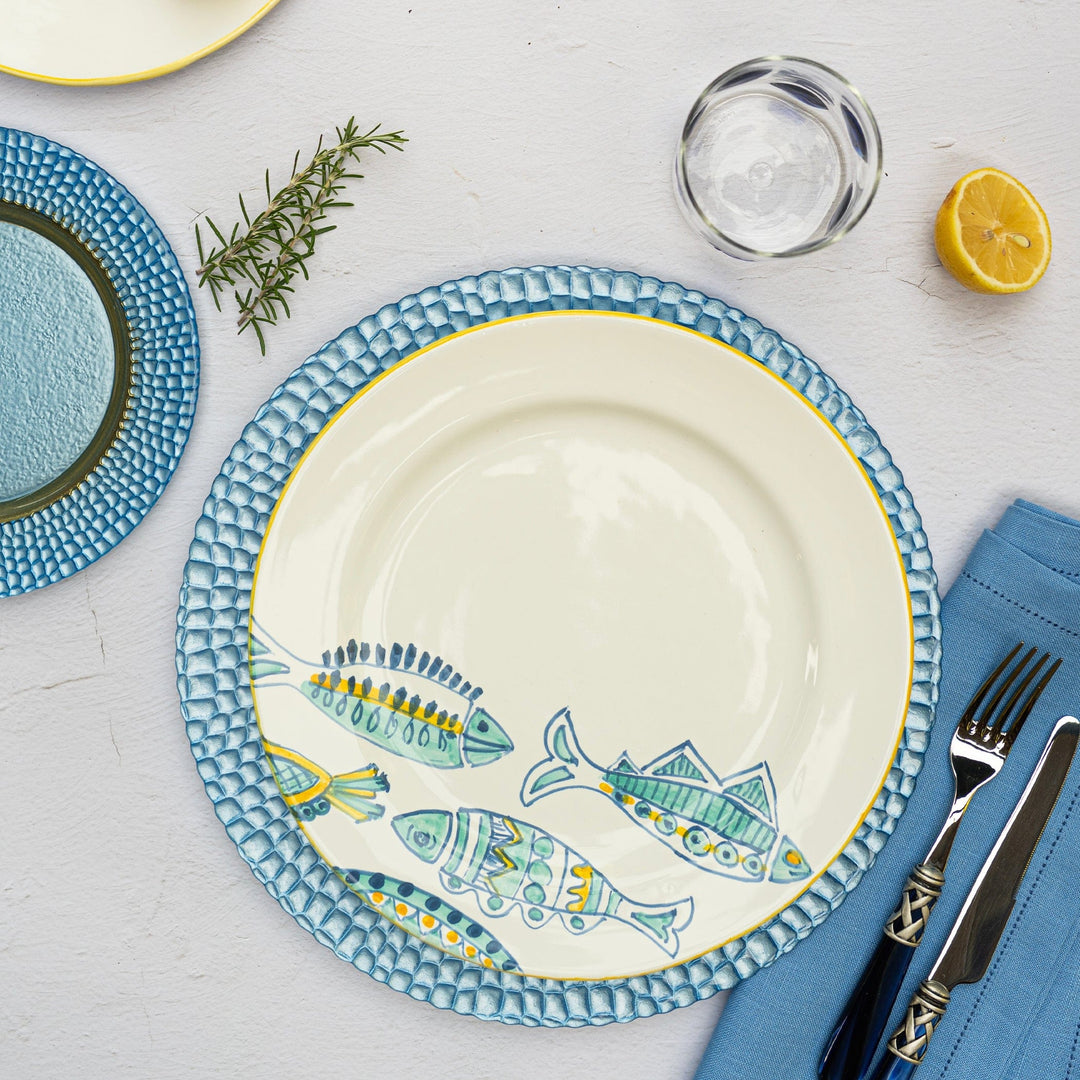 Pelli Glass Blue Charger