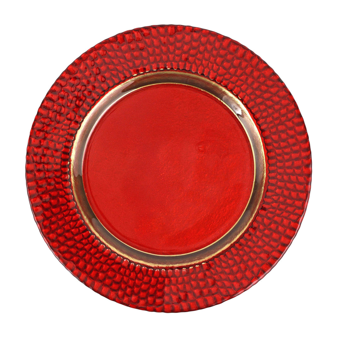 Pelli Glass Red Charger