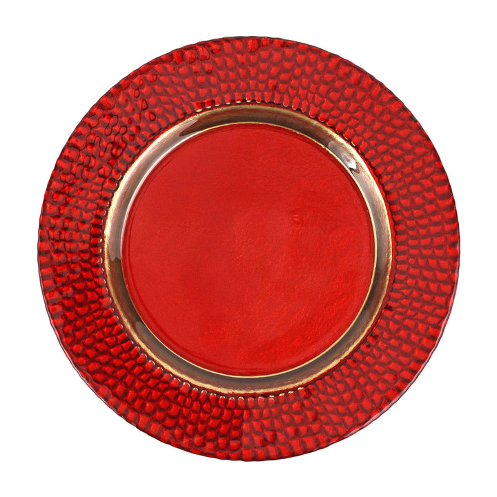 Pelli Glass Red Charger