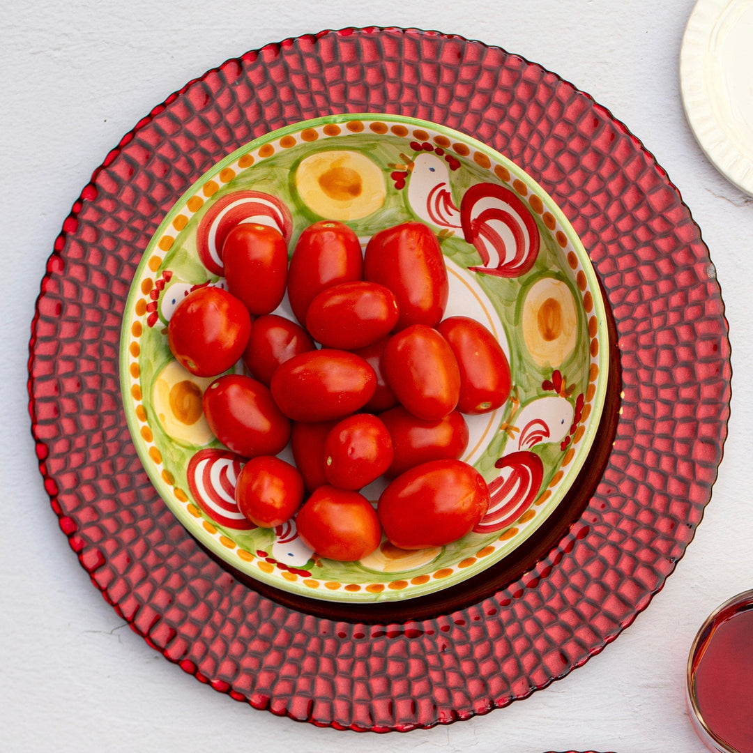 Pelli Glass Red Charger