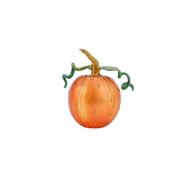 Pumpkins Figural Orange Glass Pumpkin
