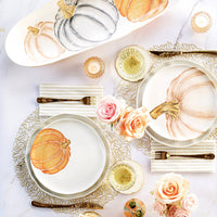 Pumpkins Narrow Oval Platter