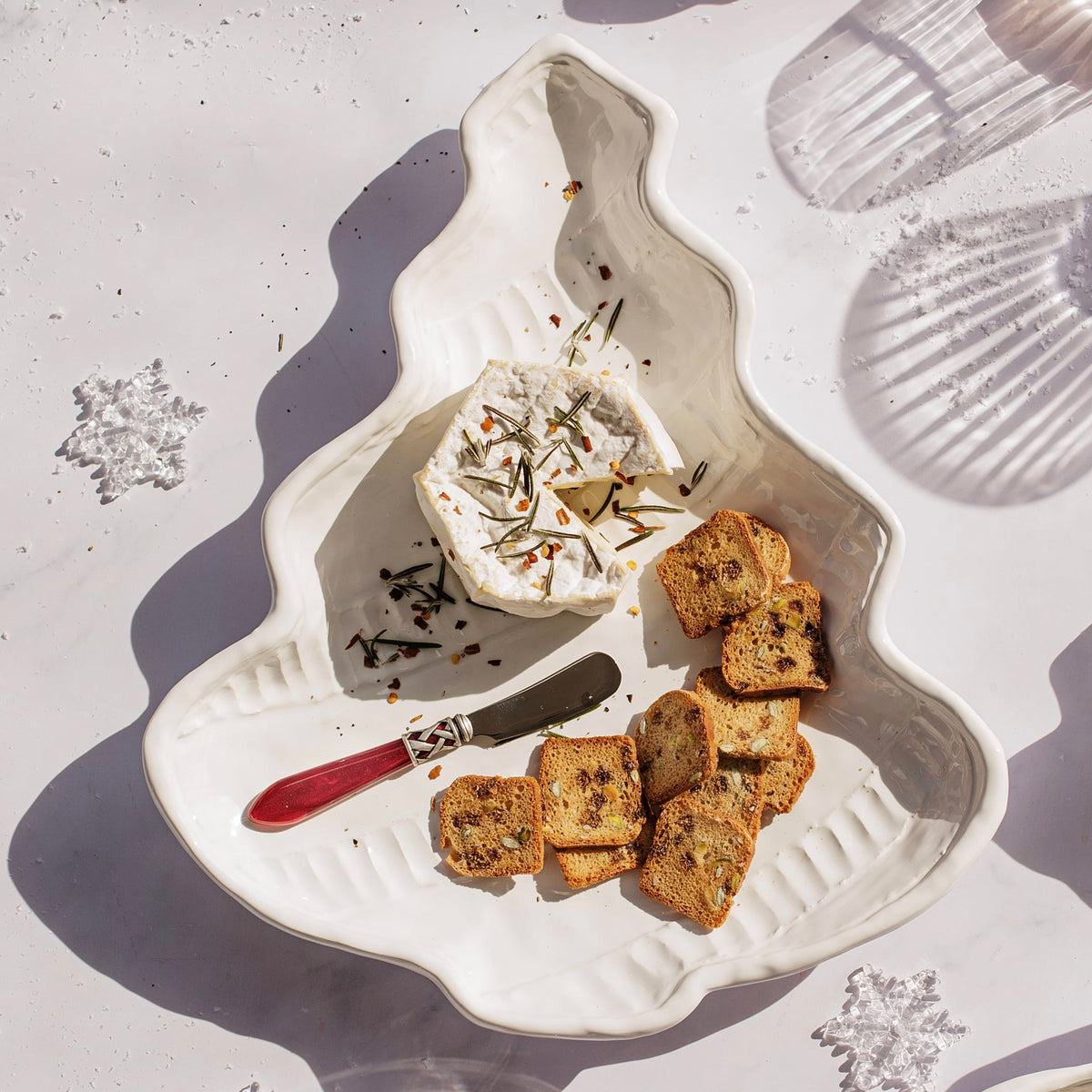 Pietra Natale Figural Tree Platter