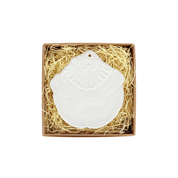 Pietra Natale Figural Santa Ornament