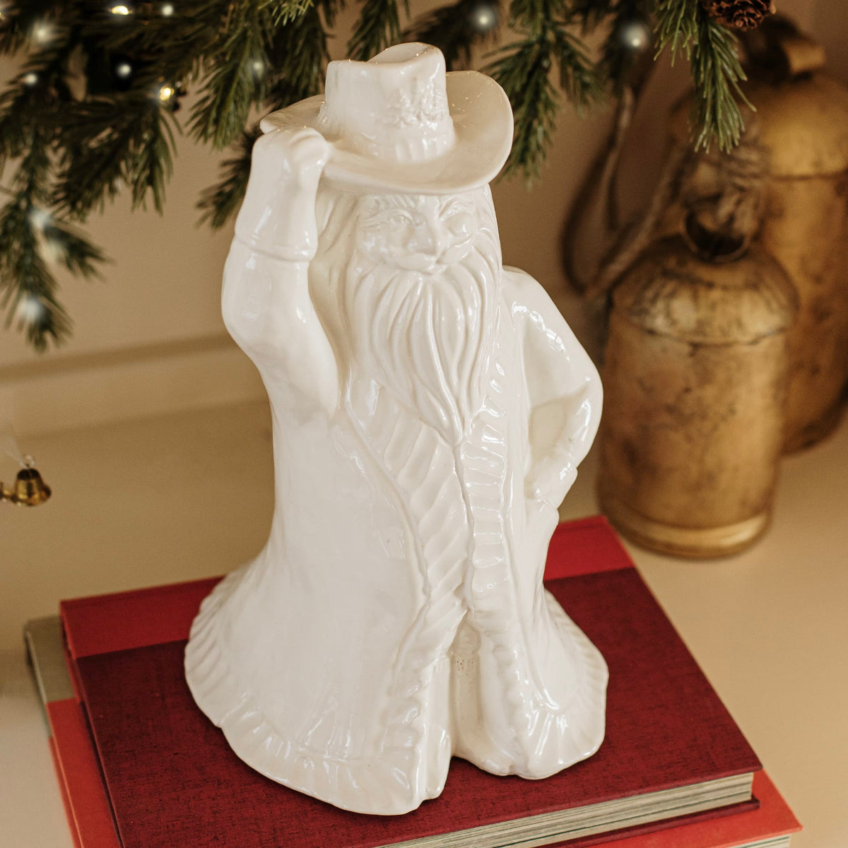 Pietra Natale Figural Cowboy Santa