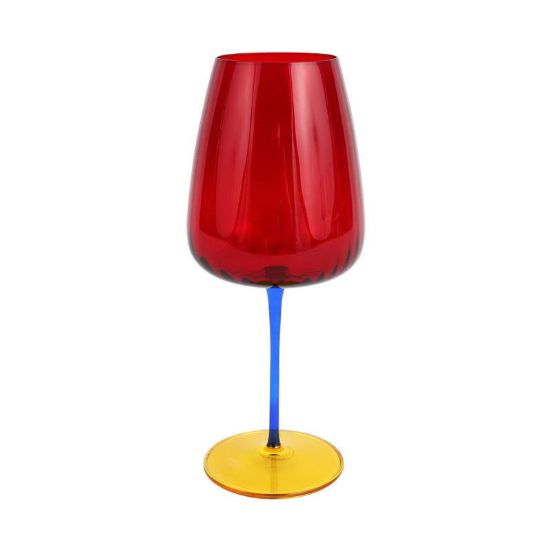 Pompidou Red Water Glass