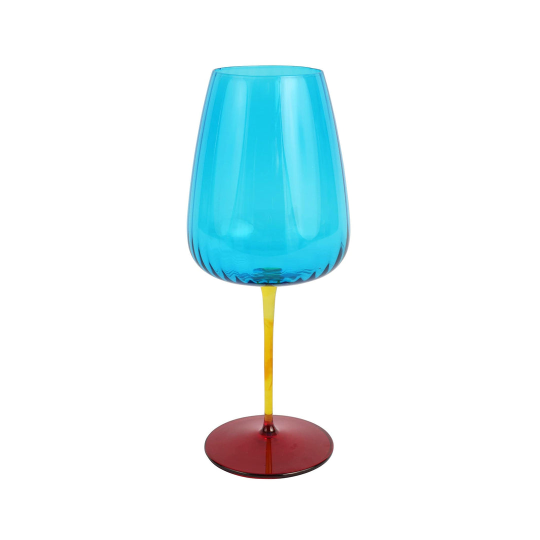 aqua blue wine glasses Pompidou Aqua Wine Glass