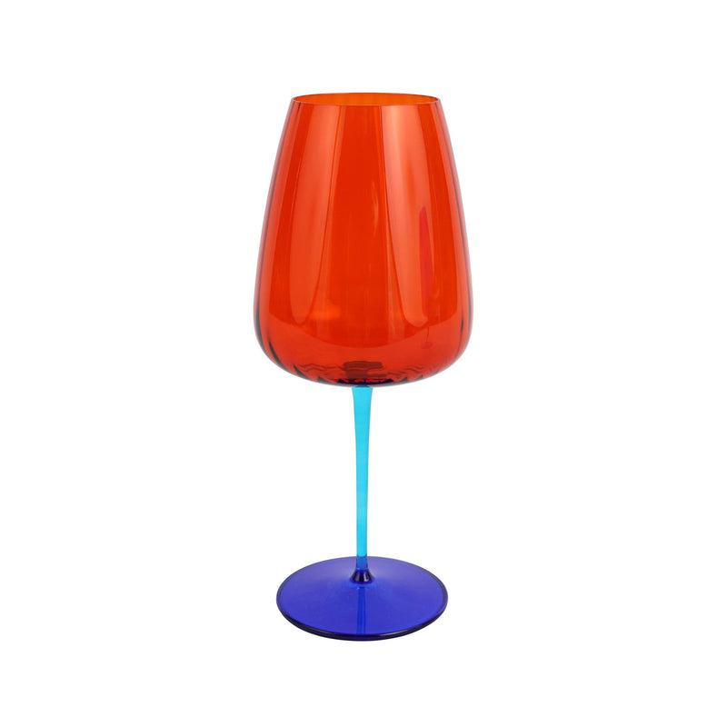 Pompidou Orange Wine Glass