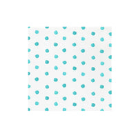 Papersoft Napkins Dot Aqua Dinner Napkins (Pack of 20)