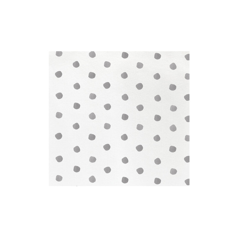 Papersoft Napkins Dot Dinner Napkins - Light Gray (Pack of 50)