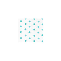 Papersoft Napkins Dot Aqua Cocktail Napkins (Pack of 20)