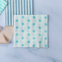 Papersoft Napkins Dot Aqua Cocktail Napkins (Pack of 20)