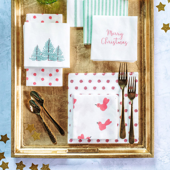 Papersoft Napkins Red Bird Cocktail Napkins (Pack of 20)