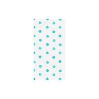 Papersoft Napkins Dot Aqua Guest Towels (Pack of 20)