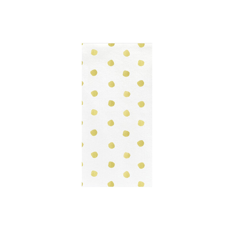 Papersoft Napkins Yellow Dot Guest Towels (Pack of 50)