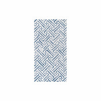 Papersoft Napkins Greek Key Blue Guest Towels (Pack of 20)