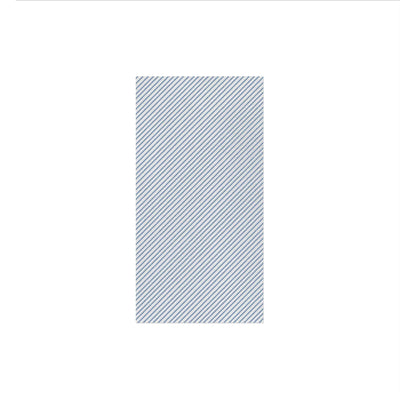 Papersoft Napkins Blue Seersucker Stripe Guest Towels (Pack of 50)