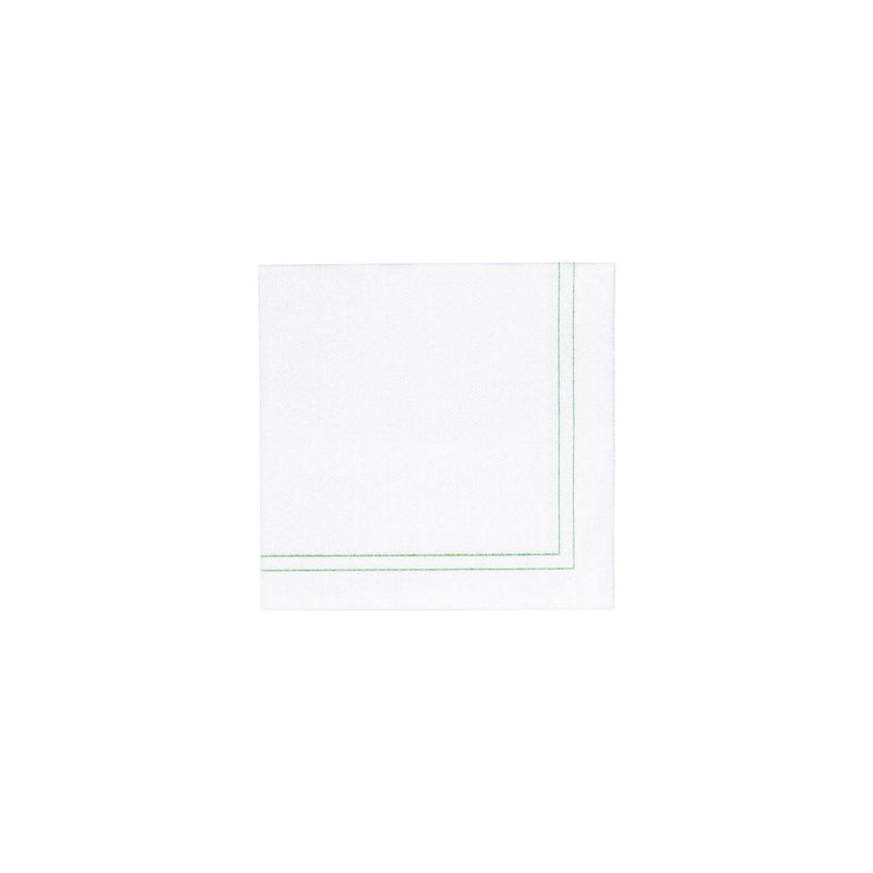 Papersoft Napkins Linea Green Cocktail Napkins (Pack of 20)
