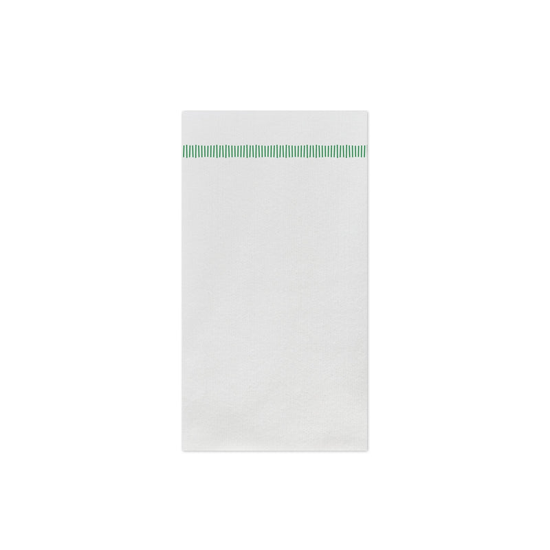Papersoft Napkins Fringe Green Guest Towels (Pack of 50)