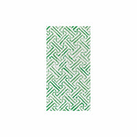 Papersoft Napkins Greek Key Green Guest Towels (Pack of 20)