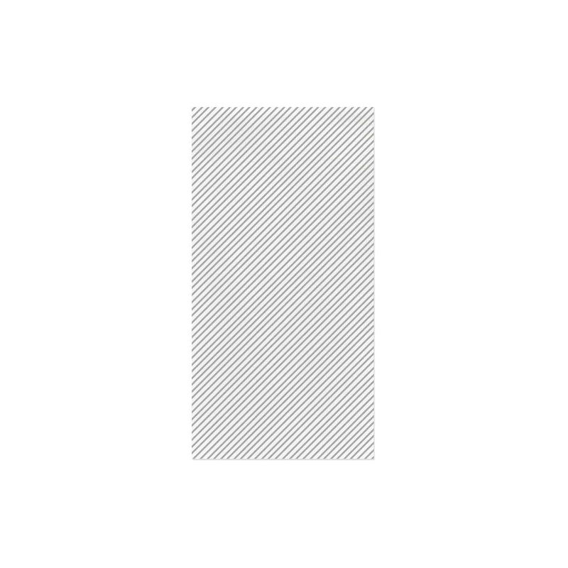 Papersoft Napkins Seersucker Stripe Light Gray Guest Towels (Pack of 50)