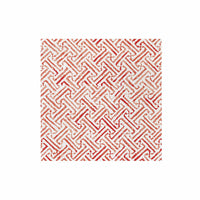 Papersoft Napkins Greek Key Red Dinner Napkins (Pack of 20)