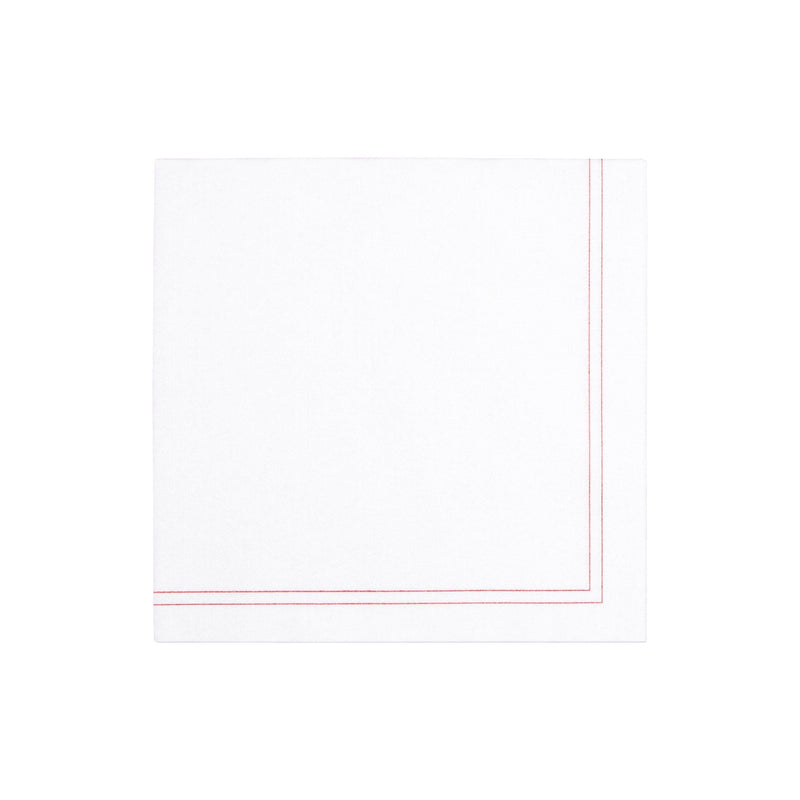 Papersoft Napkins Linea Red Dinner Napkins (Pack of 50)