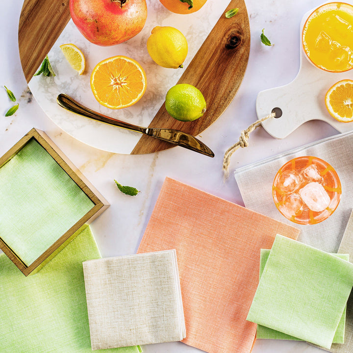 Papersoft Napkins Easy Salmon Dinner Napkins (Pack of 20)