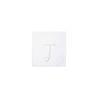 Papersoft Napkins Monogram Cockail Napkins Pack of 20 - T Silver