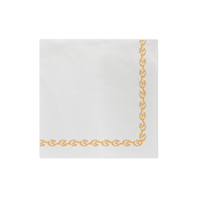 Papersoft Napkins Florentine Yellow Dinner Napkins (Pack of 50)