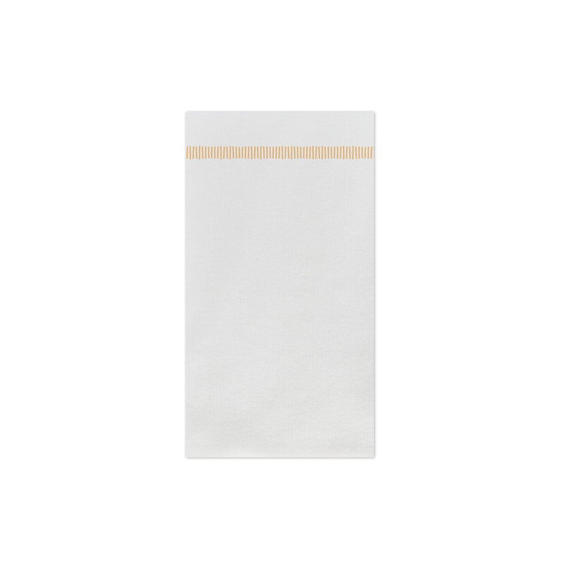Papersoft Napkins Fringe Yellow Guest Towels (Pack of 50)