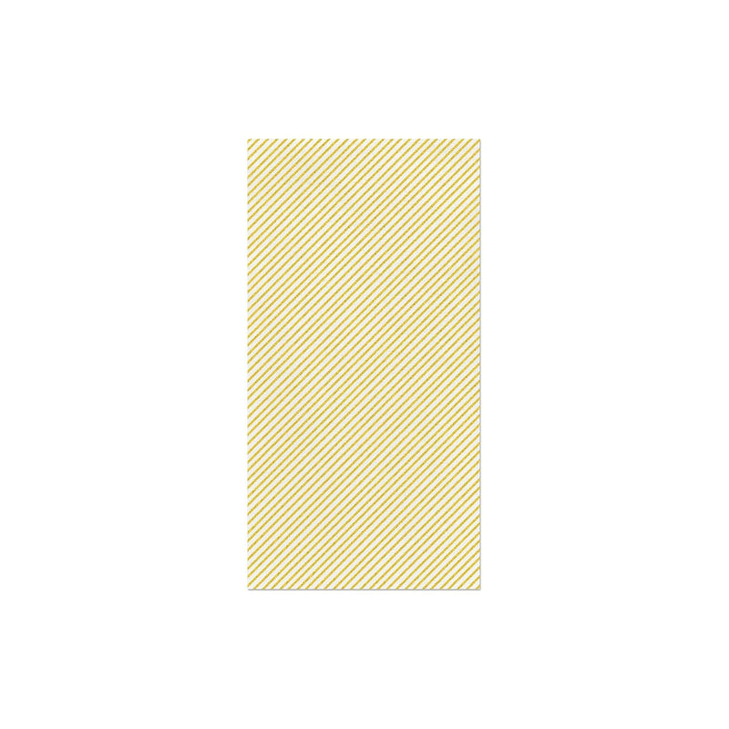 Papersoft Napkins Seersucker Stripe Yellow Guest Towels (Pack of 20)