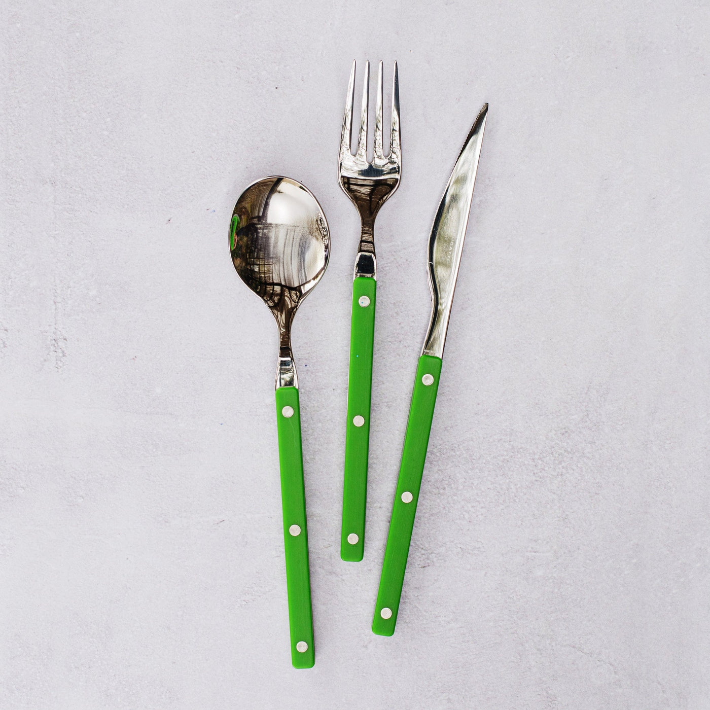 Pastello Green Three-Piece Place Setting