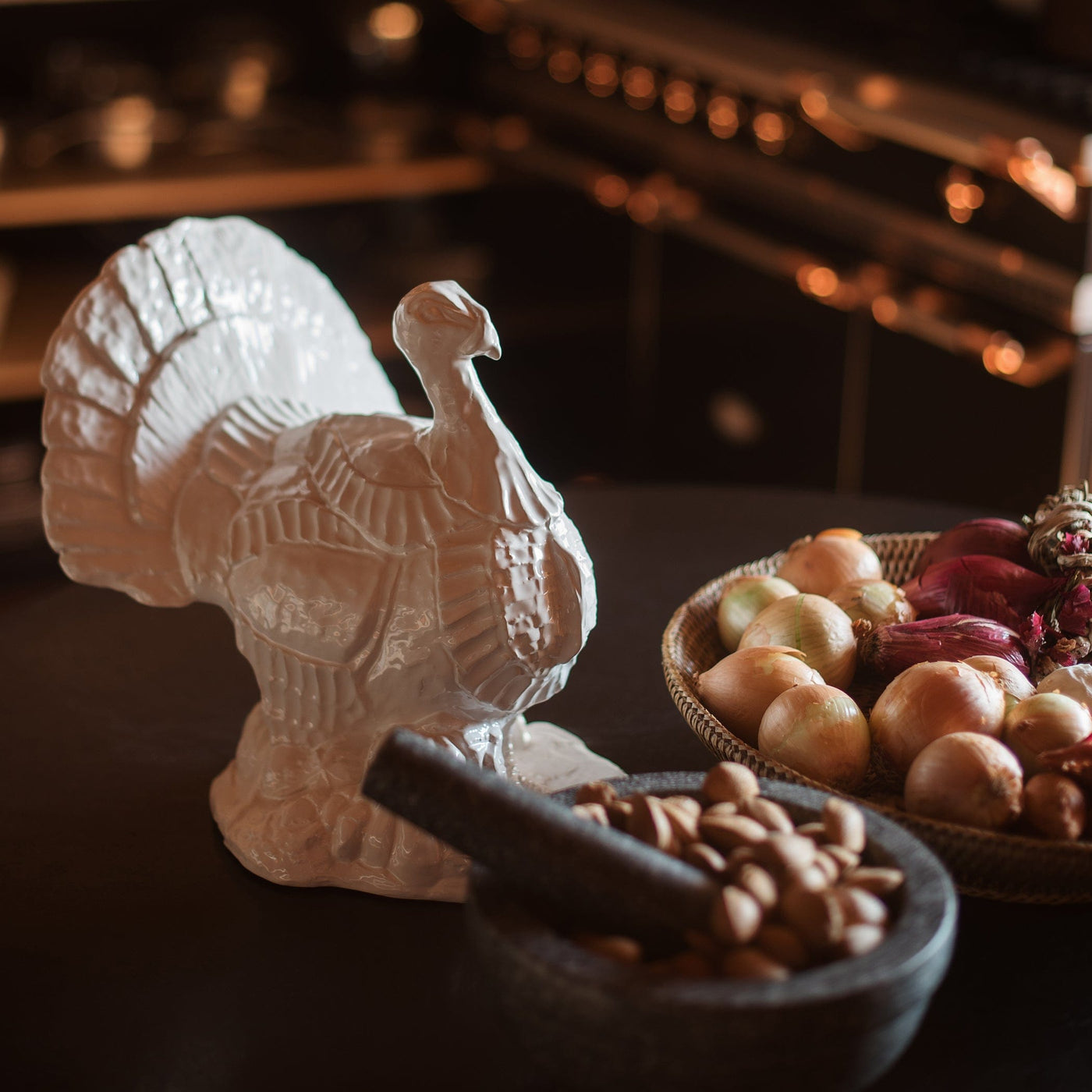 Pietra Tacchino Figural Statue