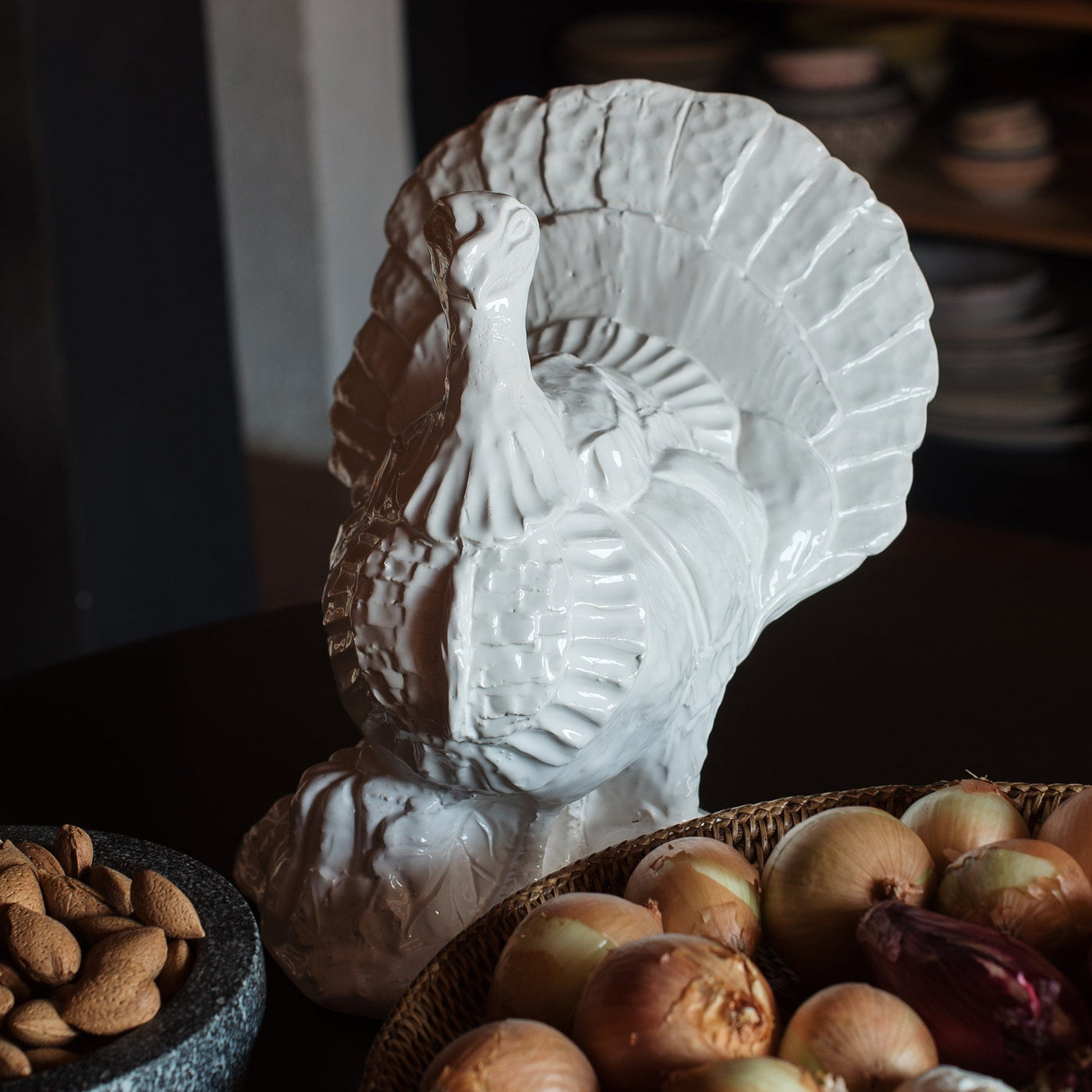 Pietra Tacchino Figural Statue