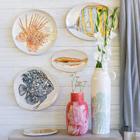 Reef Butterfly Fish Oval Platter