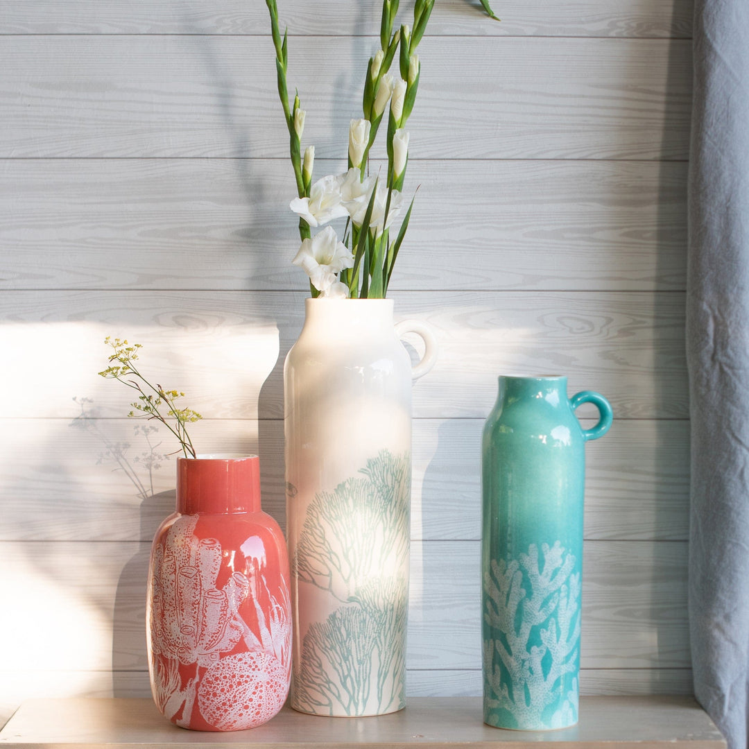 Reef Coral Fluted Vase