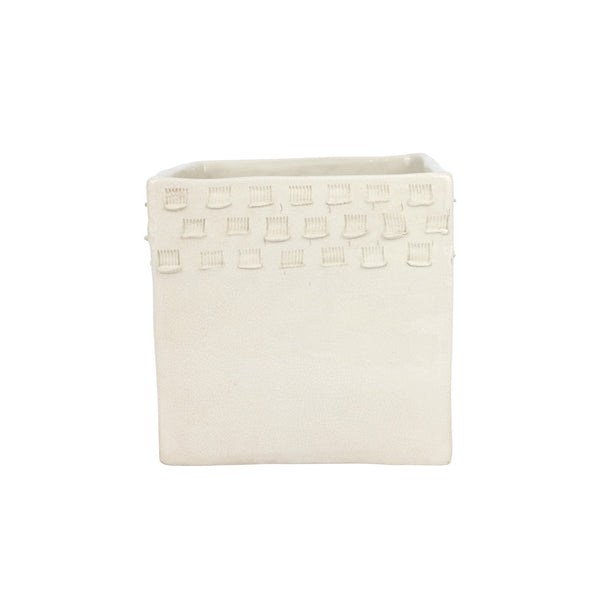 Rustic Garden Ivory Medium Planter