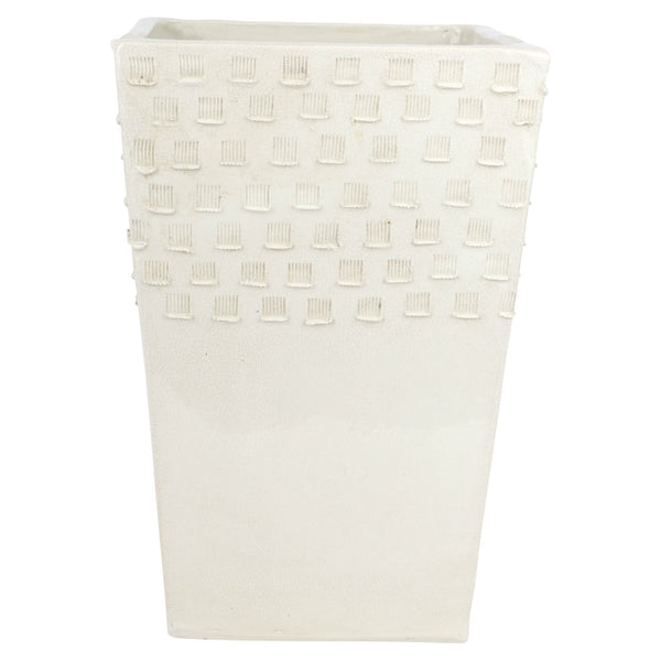 Rustic Garden Ivory Tall Planter