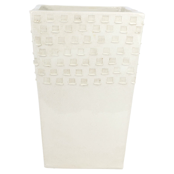 Rustic Garden Ivory Tall Planter