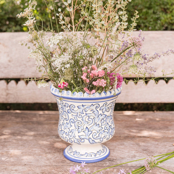 Scorrimento Blu Small Planter
