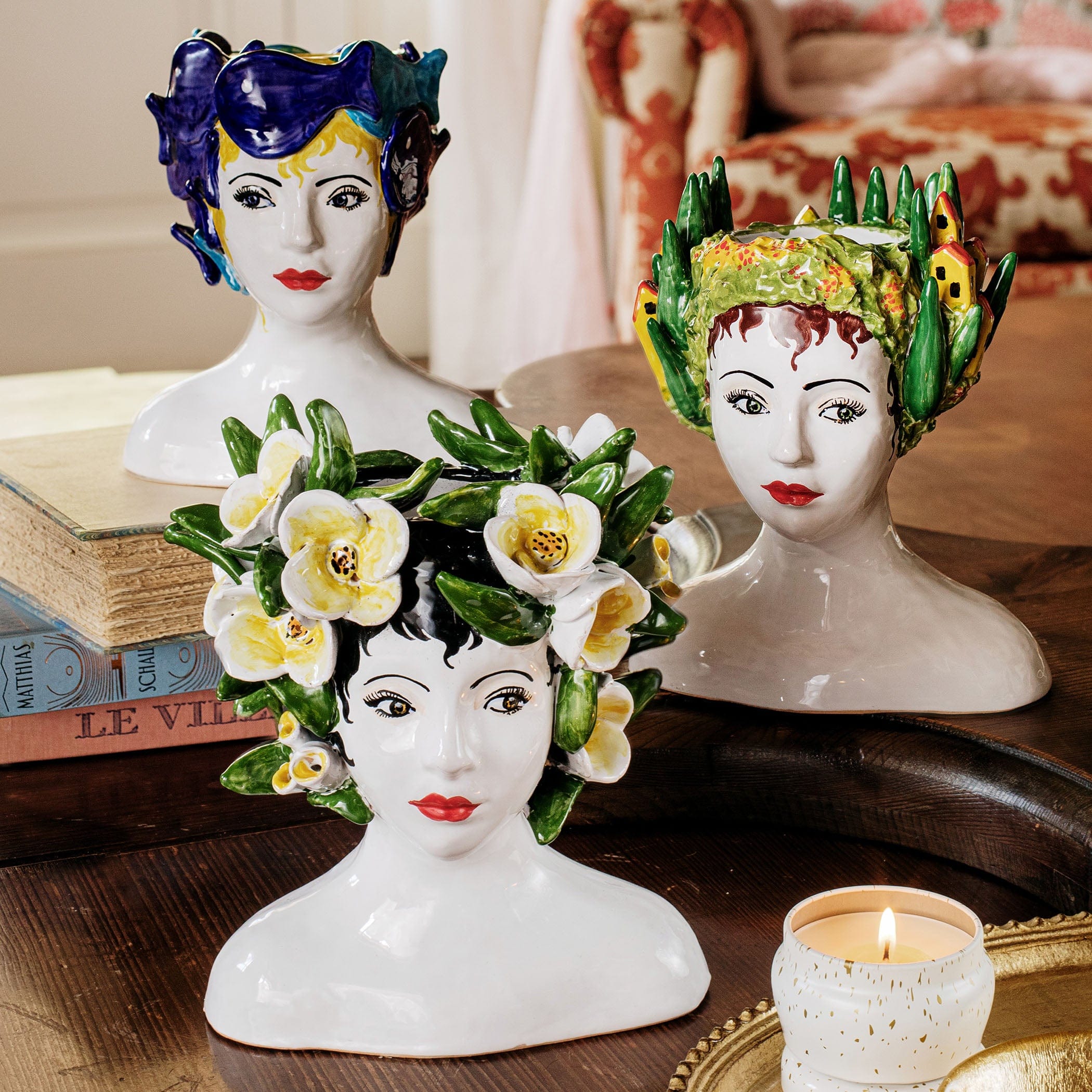 Sicilian Heads Petite Magnolia Head – VIETRI
